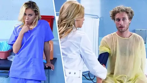 The MILF is surprised while a nubile is giving a arm-job